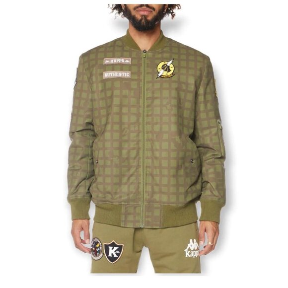 Kappa Authentic Alexander Bomber Jacket XXL | New with Tags | Olive Green - Picture 2 of 5